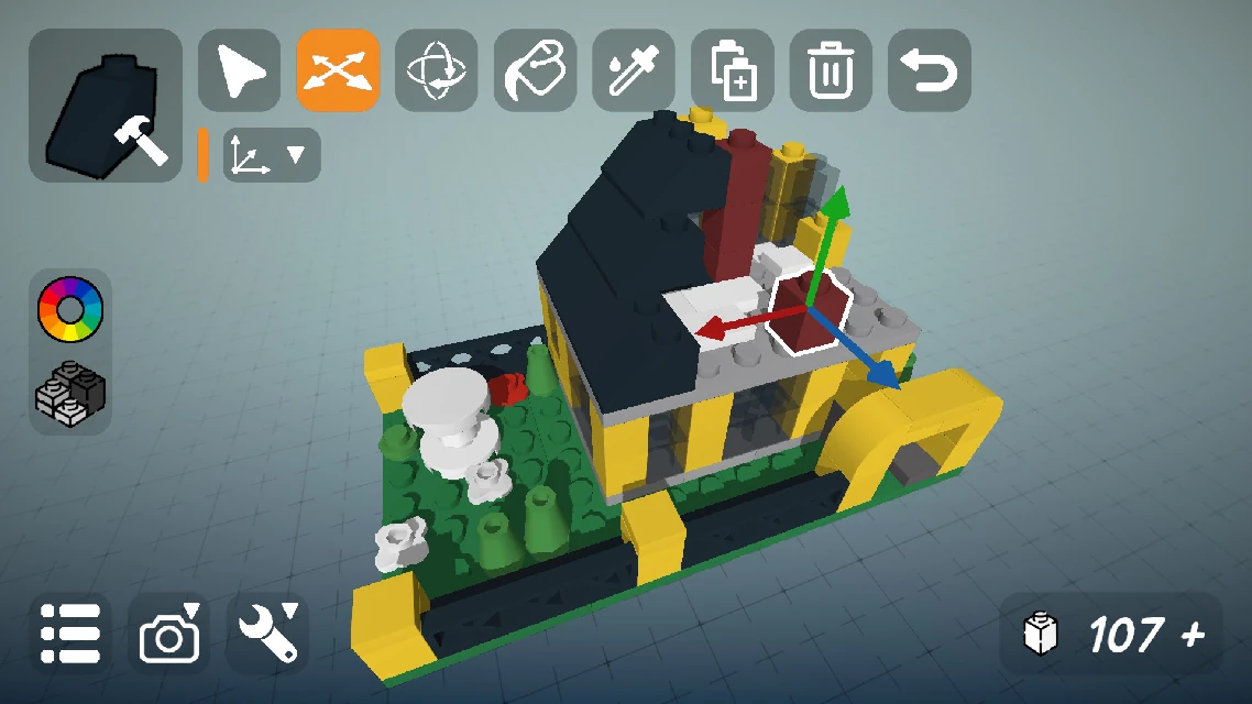 'Country house' model build in 'Sandbox' mode