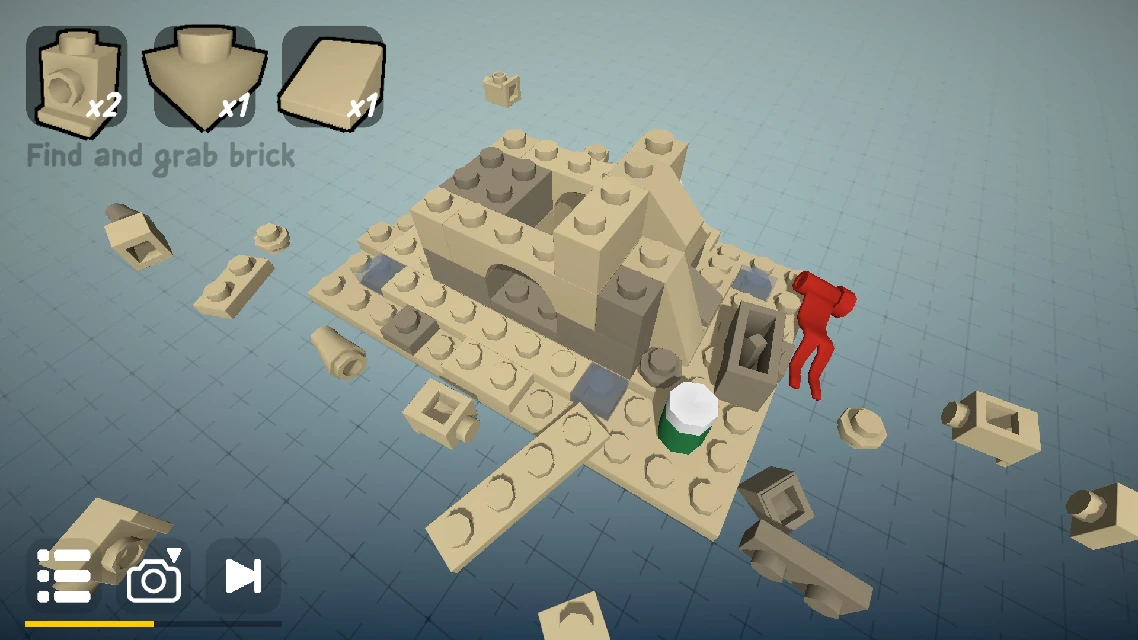 Process of assembling 'Sand castle' set